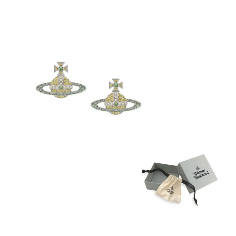 

Vivienne Westwood Латунные серьги женские зеленые