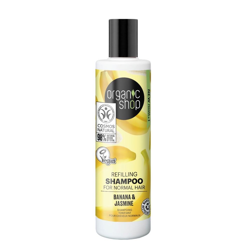 

Увлажняющий шампунь Refill Champú Plátano Y Jazmín Organic Shop, 280 мл