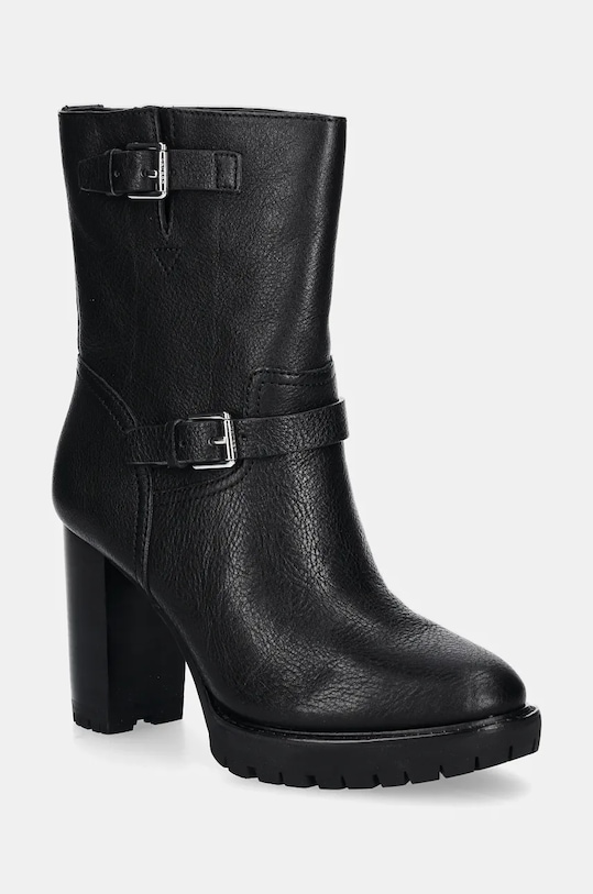 Кожаные ботинки Lyvia Lauren Ralph Lauren, черный