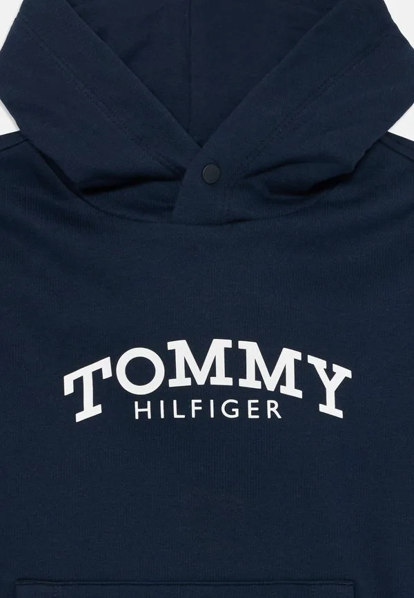 Толстовка с капюшоном из флиса с принтом логотипа Tommy Hilfiger, Dark Night Navy — фото 3