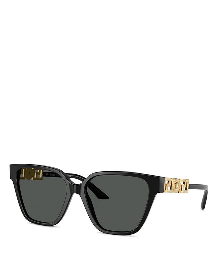 

Солнцезащитные очки Versace Butterfly, 56 мм, черный