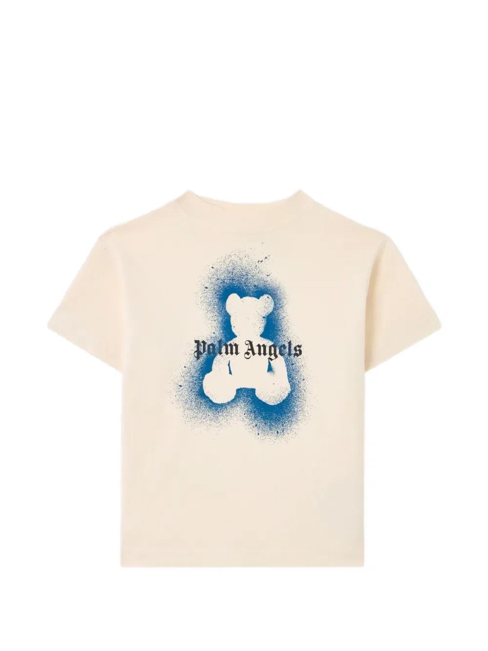 Футболка с логотипом Spray Bear Palm Angels Kids, белый