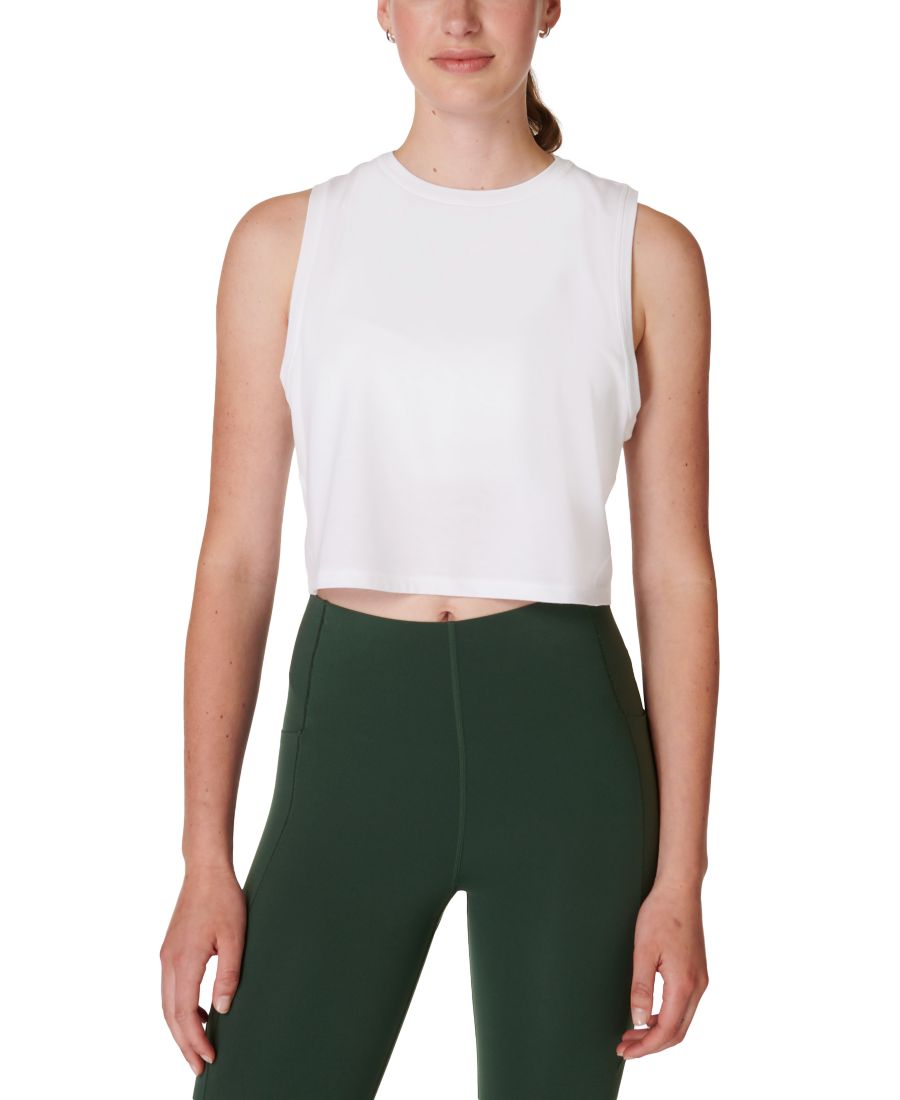 

Женская укороченная майка Breathe Easy Sweaty Betty, White