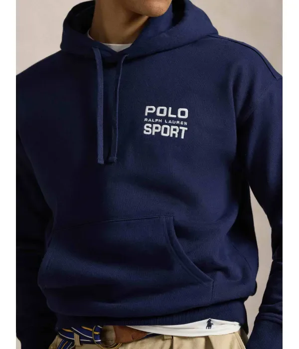 Толстовка relaxed fit Polo Ralph Lauren, темно-синий — фото 4