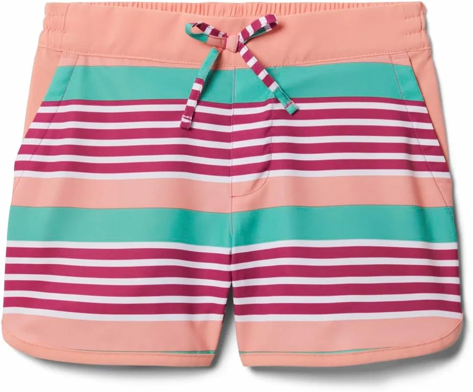 Шорты для активного отдыха Columbia, для девочек, расцветка Wild Fuchsia Milo Stripe