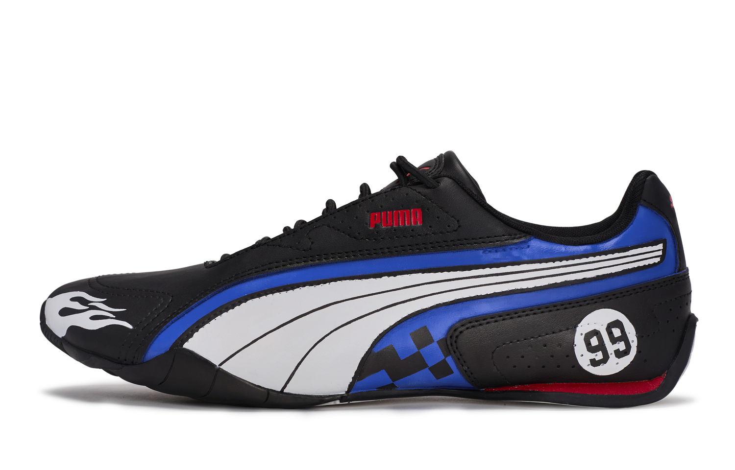 

PUMA Redon Bungee Slip Resistant Low Top Running Shoes Unisex черный белый красный синий