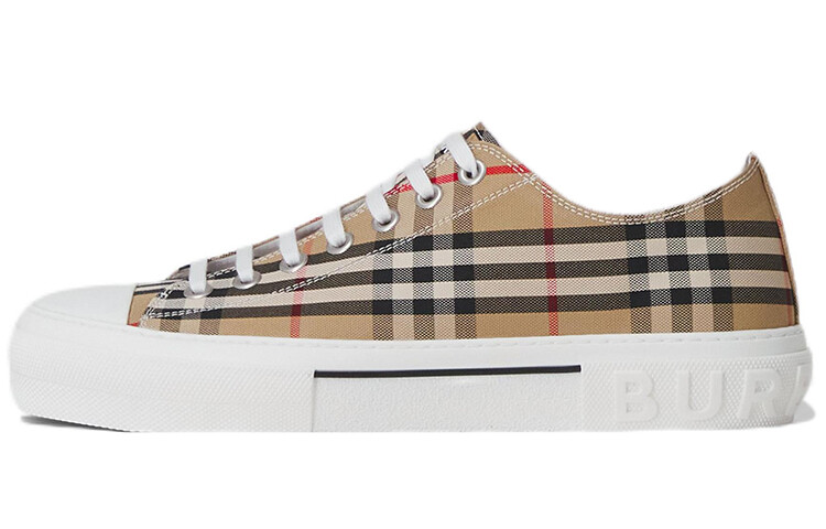 Женские кроссовки Burberry в бежево-белой гамме