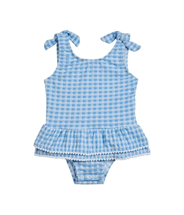 Купальник с юбкой Seaside Gingham Skirt Swimsuit Snapper Rock Kids, Blue