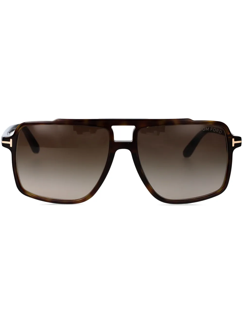 

Солнцезащитные очки в массивной оправе TOM FORD Eyewear, черный