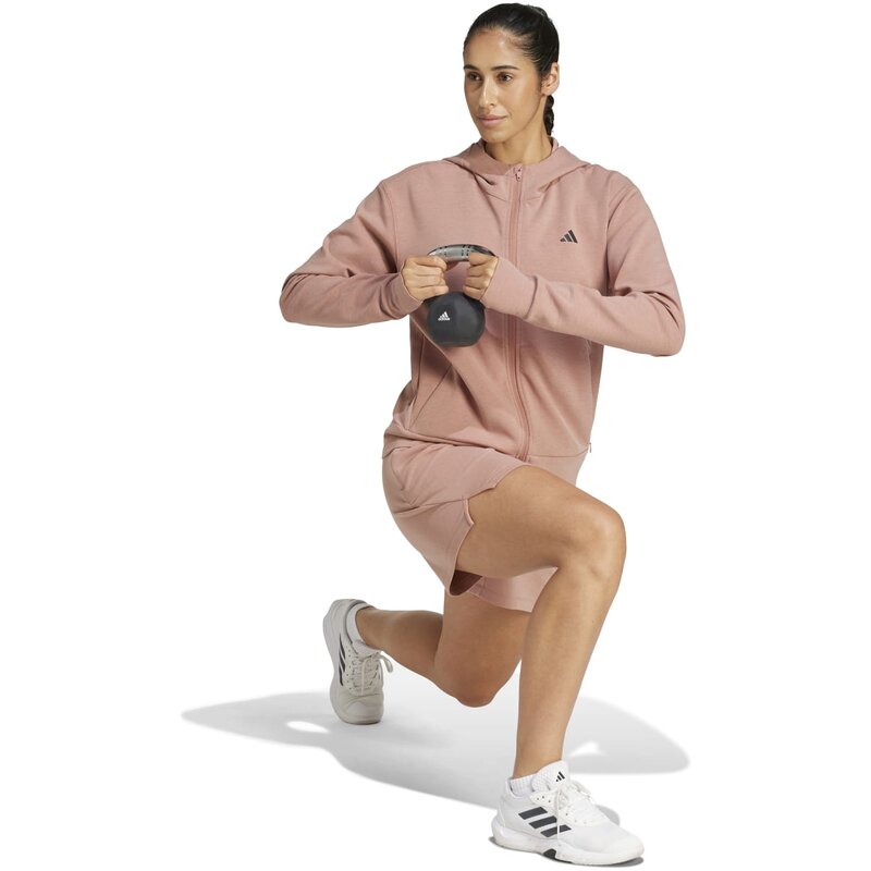 Толстовка с капюшоном, разработанная для тренировок Adidas, цвет warcla — фото 4