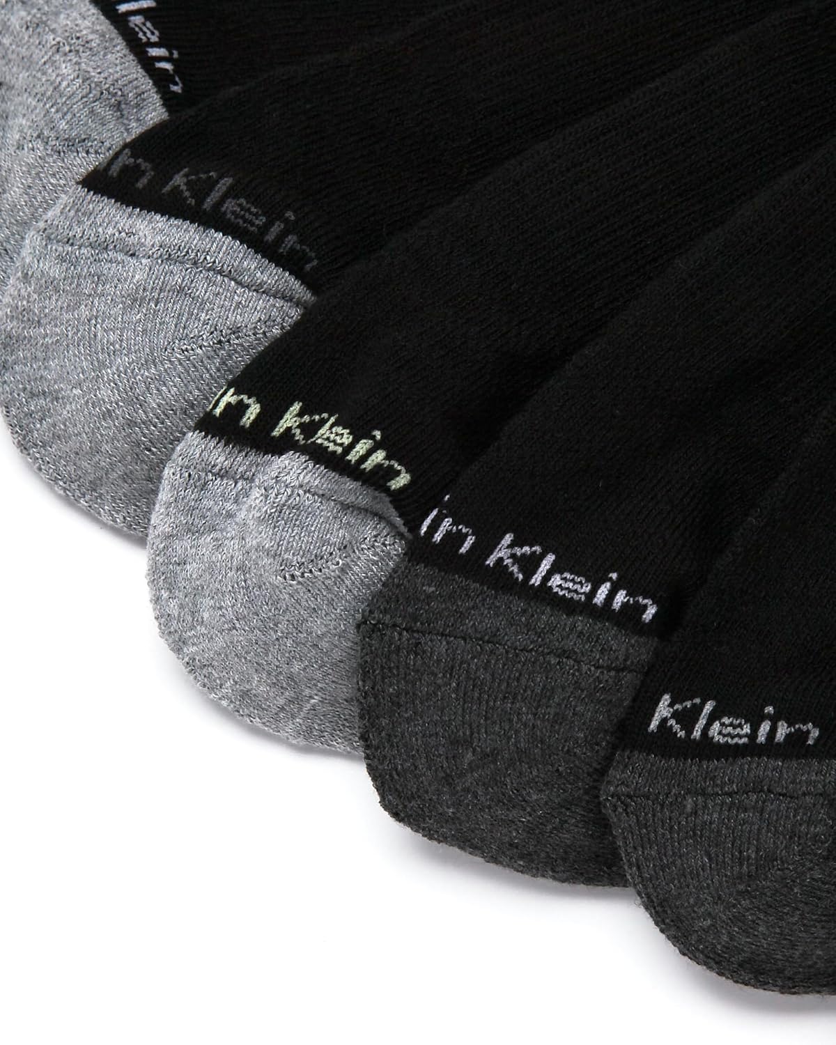 Мужские носки Calvin Klein Quarter - 6 пар мягких мини-носков для мужчин, идеально подходят для бега, занятий спортом и пешего туризма., Black Grey Logo — фото 4