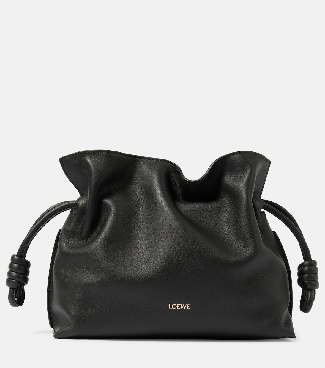 

Кожаный клатч фламенко Loewe, черный