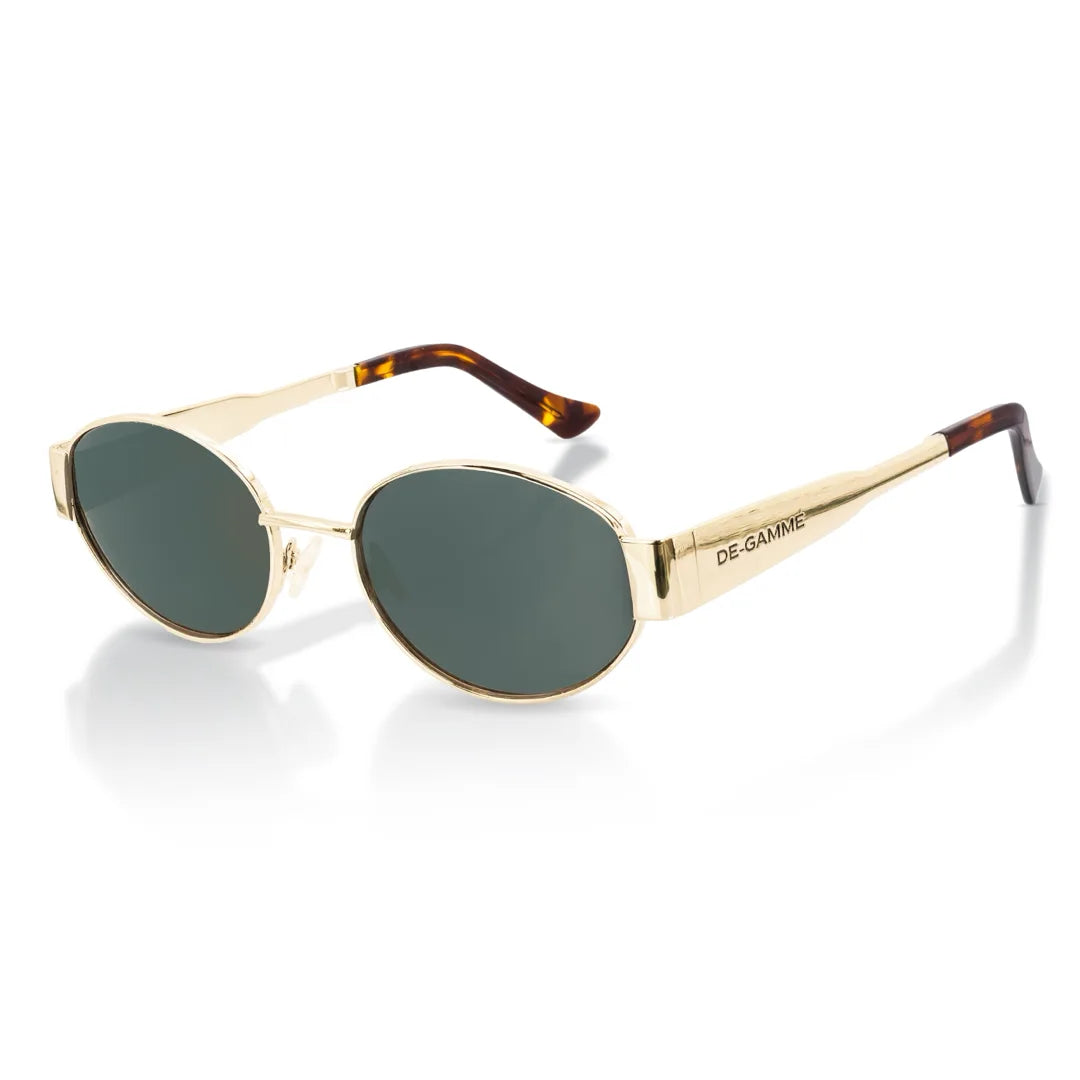 

Monaco - Овальные поляризационные солнцезащитные очки с защитой от ультрафиолета De-Gamme, золотой