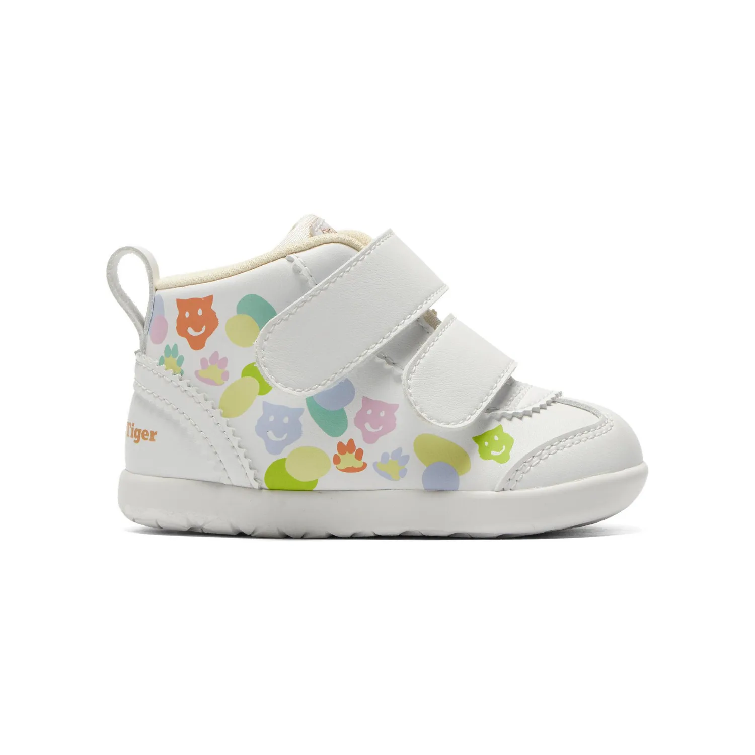 Onitsuka Tiger Кроссовки MEXICO 66 FIRST KIDS Slip Resistant Mid top бело-зелено-оранжевые — фото 3