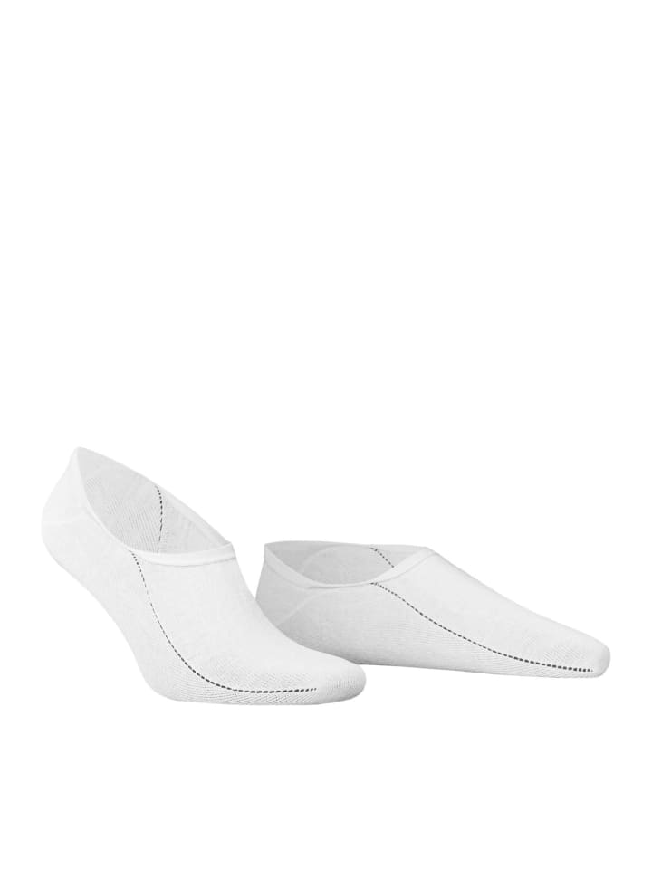 

Носки-кроссовки-футлеты противоскользящие белого цвета Hudson