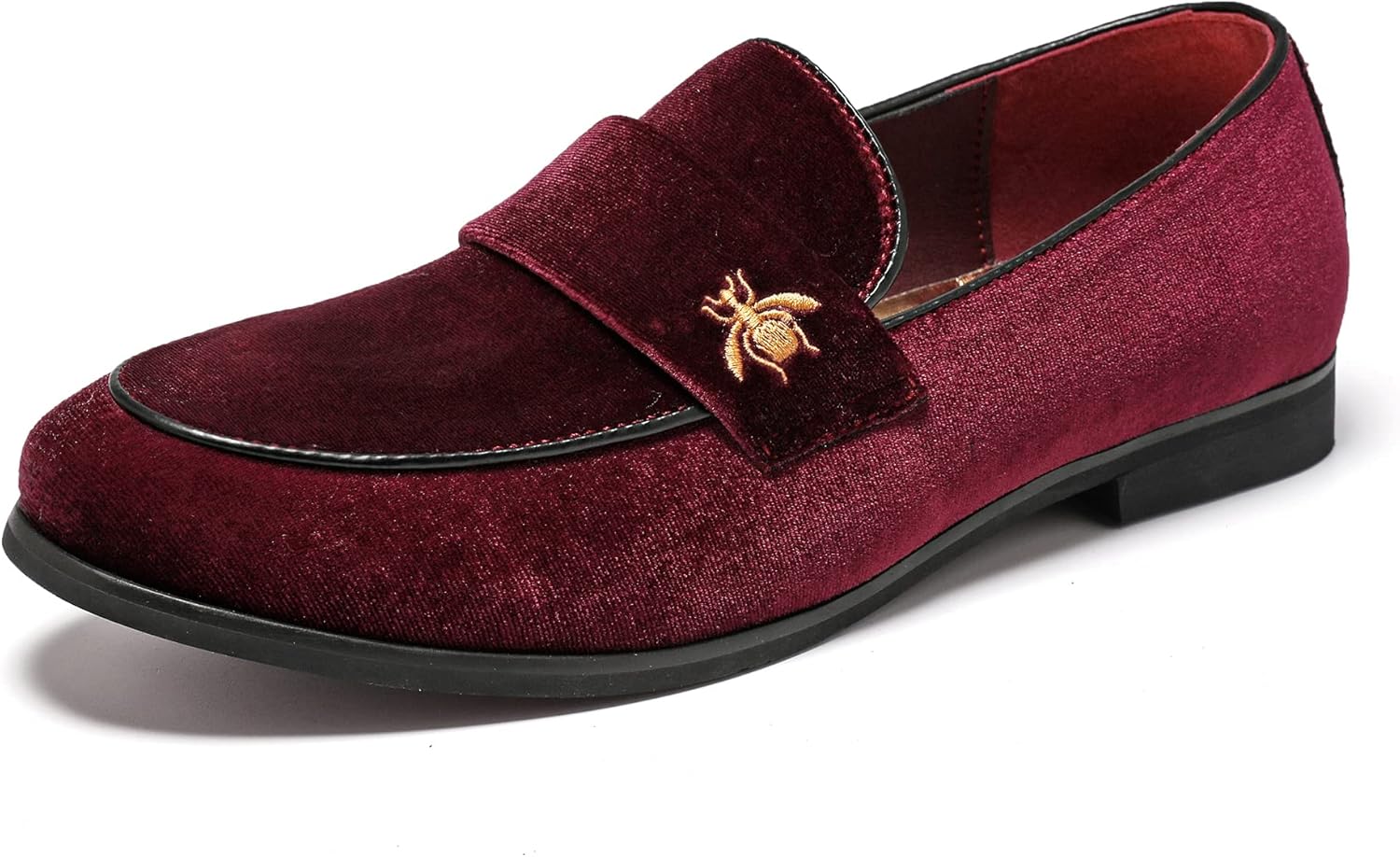 

Мужские роскошные бархатные лоферы с отделкой под пенни FLQL, обувь для вечеринок и танцев, замшевые свадебные туфли, размеры 7-13, красный