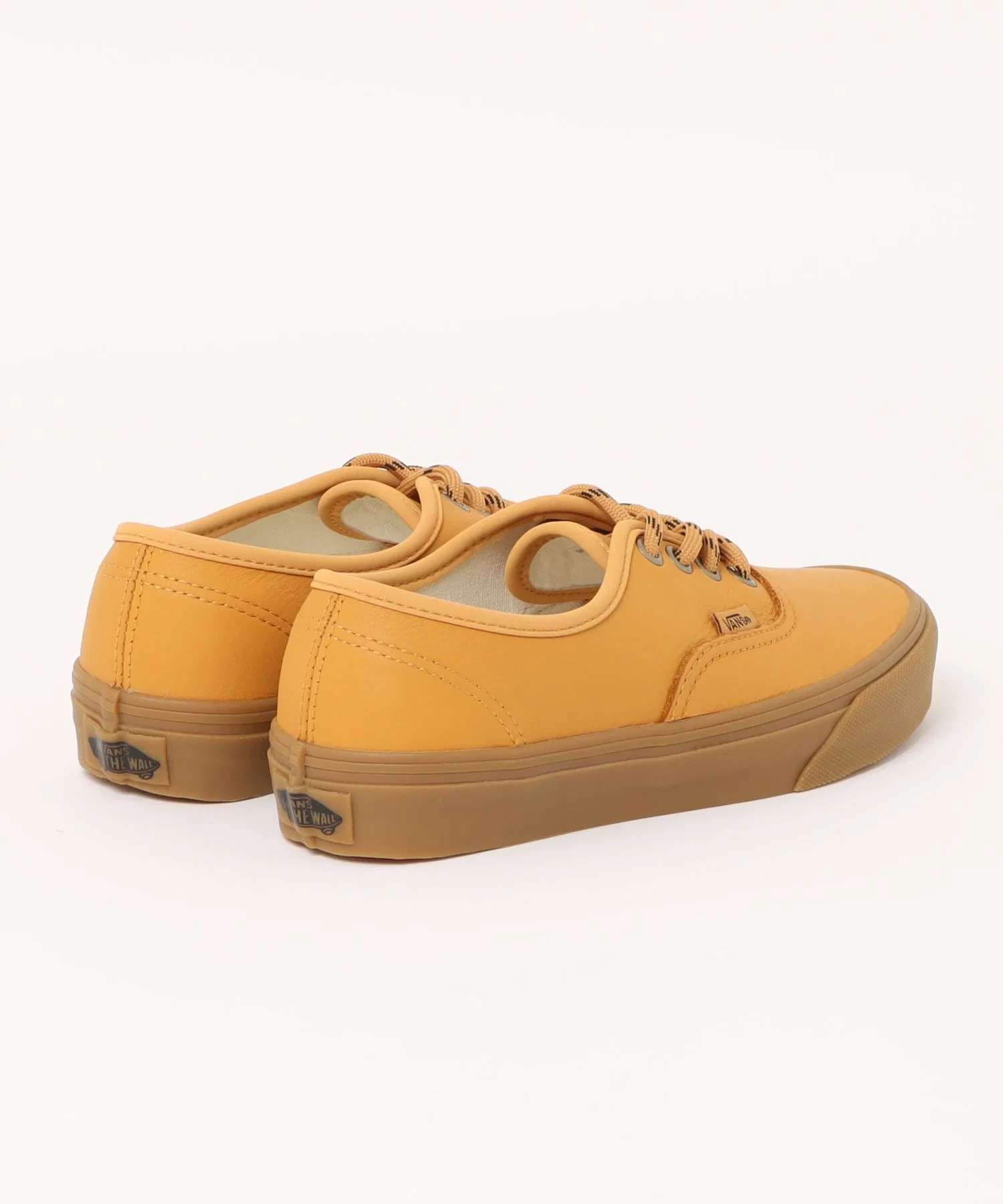 Мужские/женские кроссовки VANS AUTHENTIC из натуральной кожи коричневые — фото 3