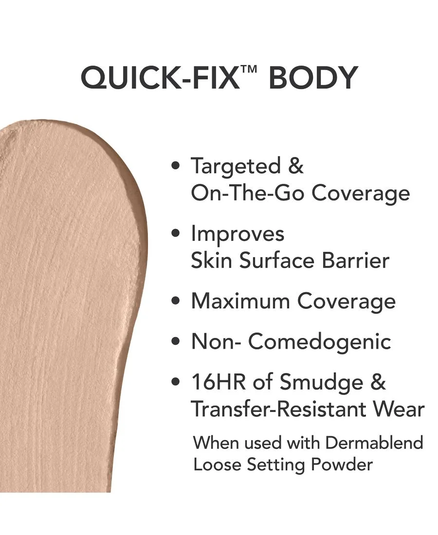 Быстродействующее средство для тела Quick-Fix Body, 0,42 унции Dermablend, 20w кремовый — фото 3