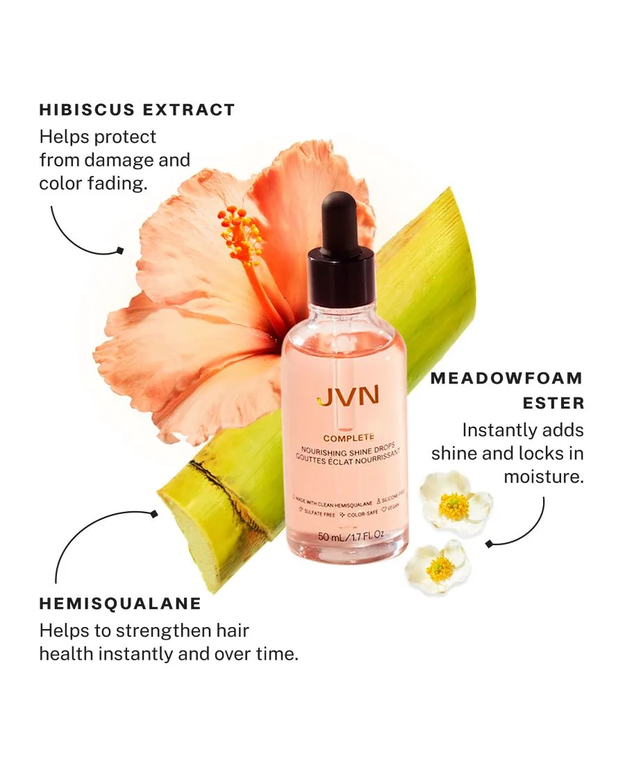 JVN Hair Питательные капли для придания блеска коже, 1,7 унции — фото 4