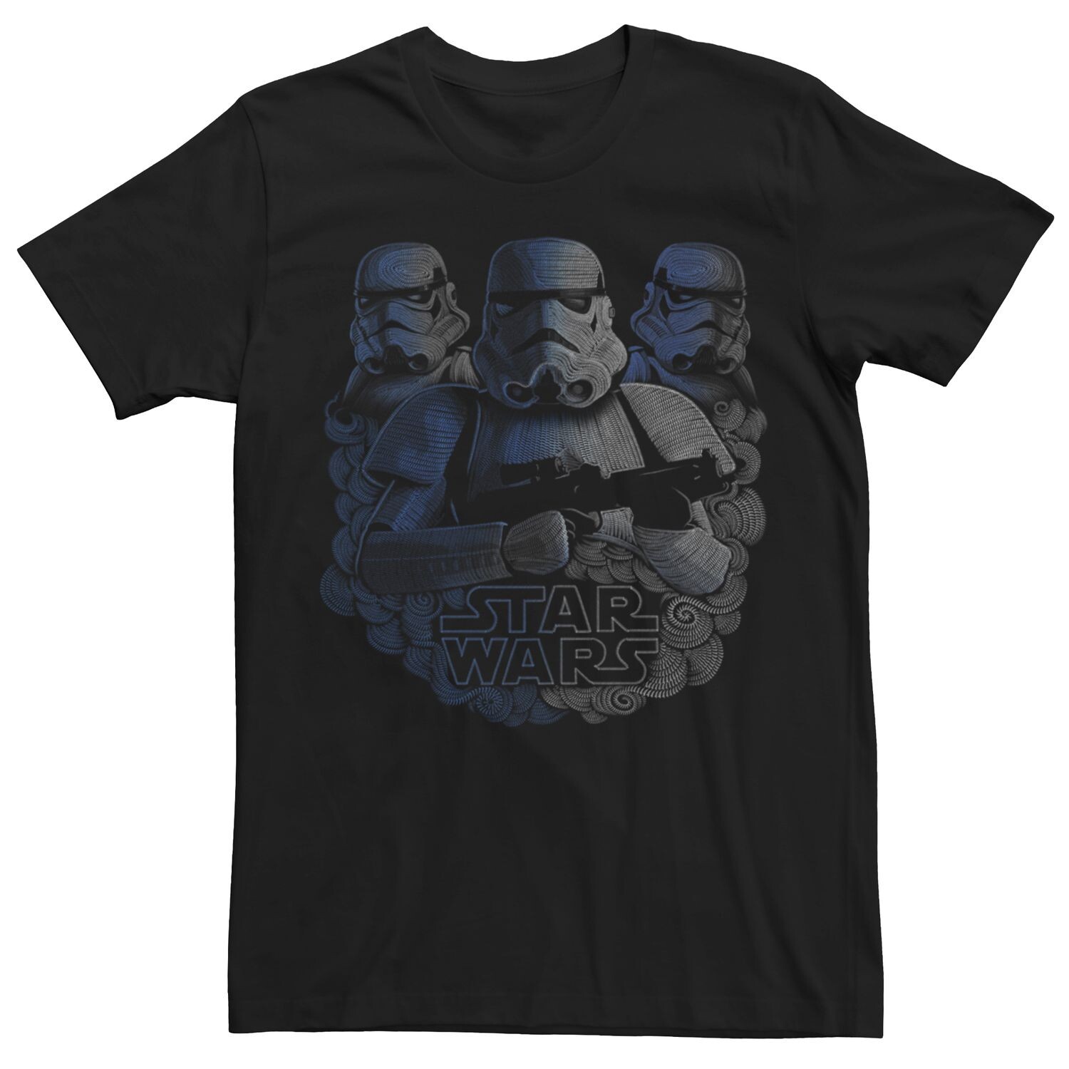 

Мужская футболка Star Wars Stormtrooper Faded Trio с портретом Licensed Character