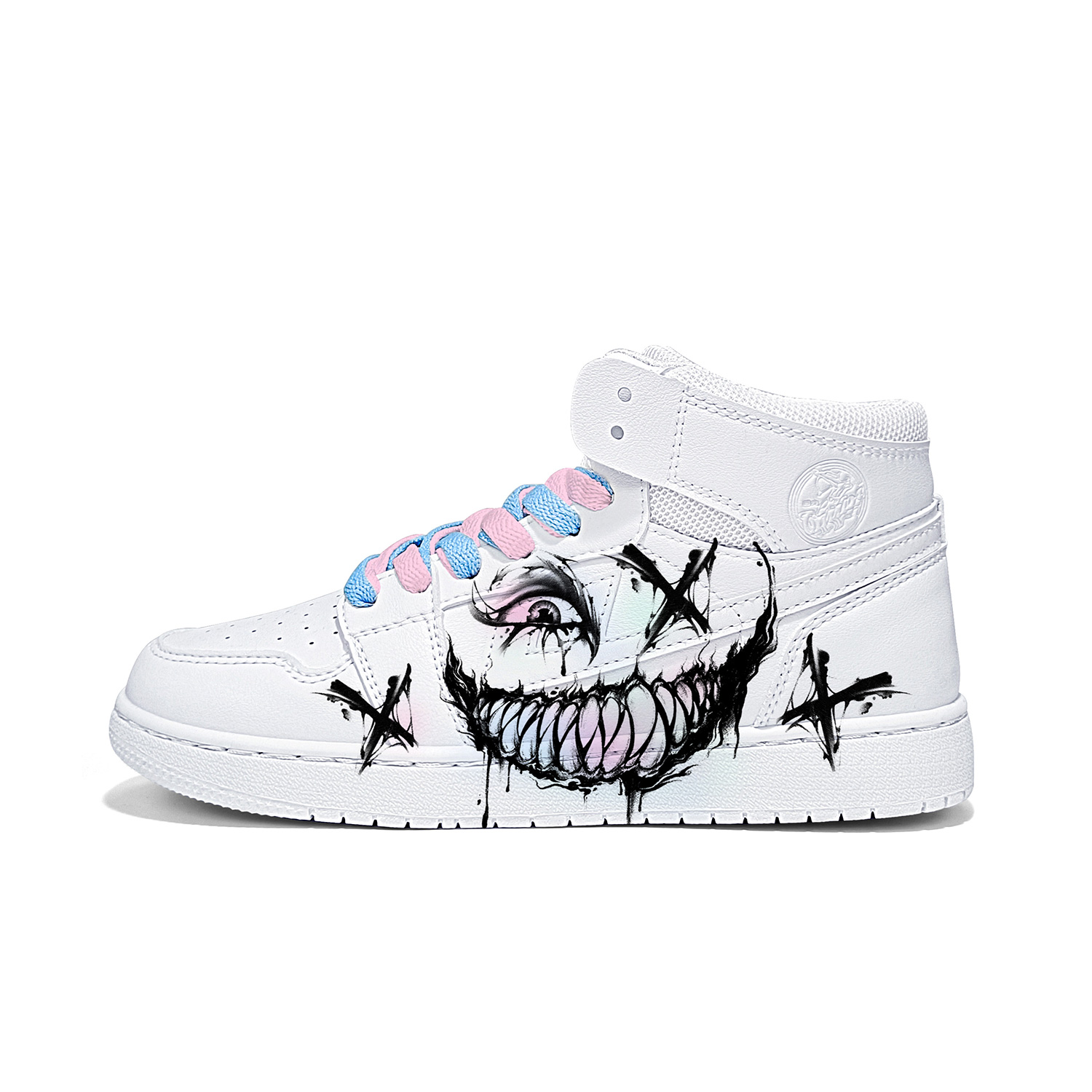 

Термические амортизирующие износостойкие легкие нескользящие высокие кроссовки для скейтбординга Unisex WARRIOR, x23349d( белый )