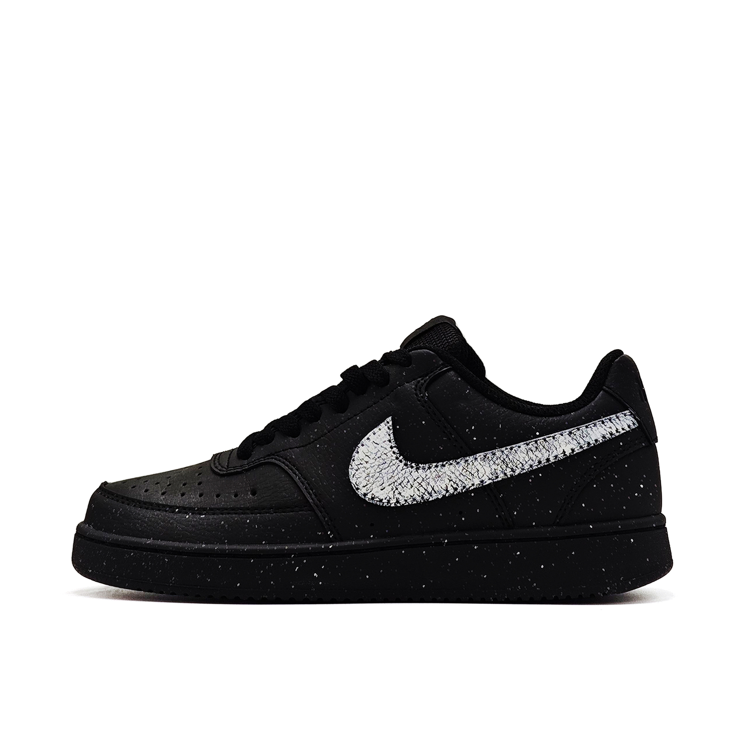 

Nike Court Vision Low Light Beige Scale Cushioning, Wear Resistant Low top Skateboard Shoes Unisex Black