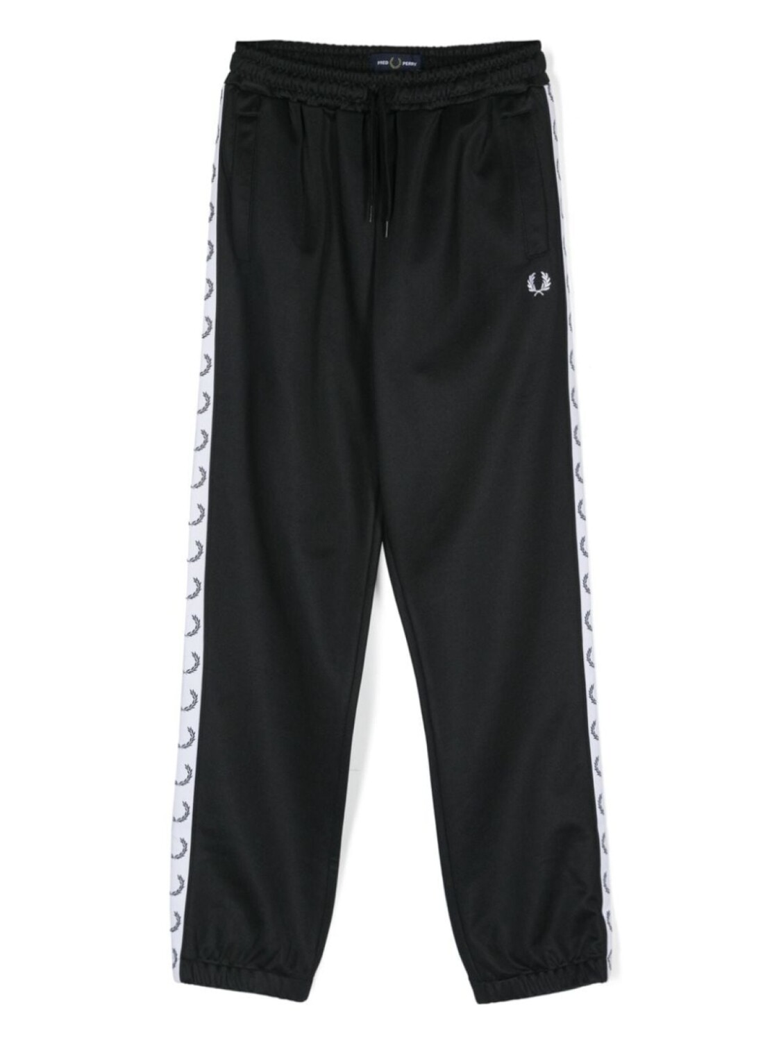 

Fred Perry Kids спортивные брюки с логотипами, черный