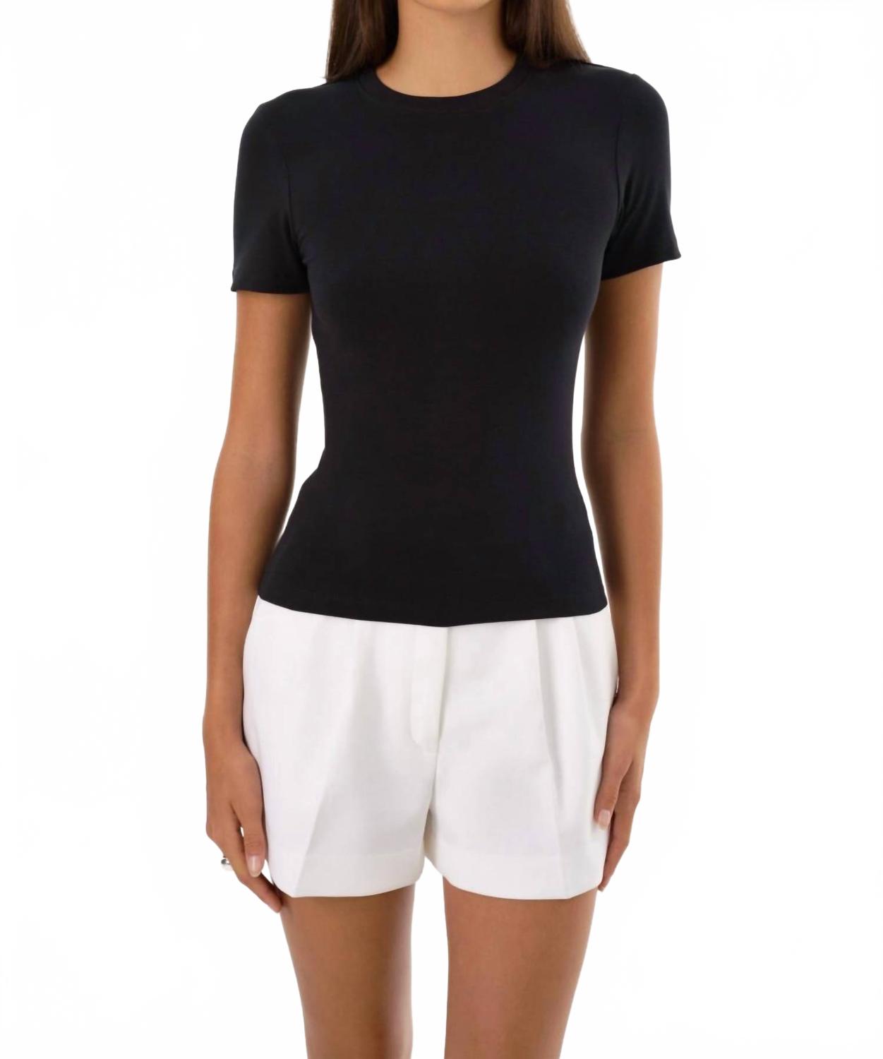 

Мужская футболка Moa Jersey с круглым вырезом в черном цвете Lamarque