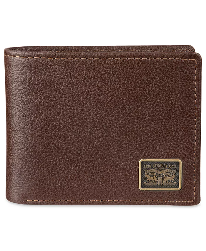 

Мужской кошелек Bill Divider и Ornament Passcase Levi'S, коричневый