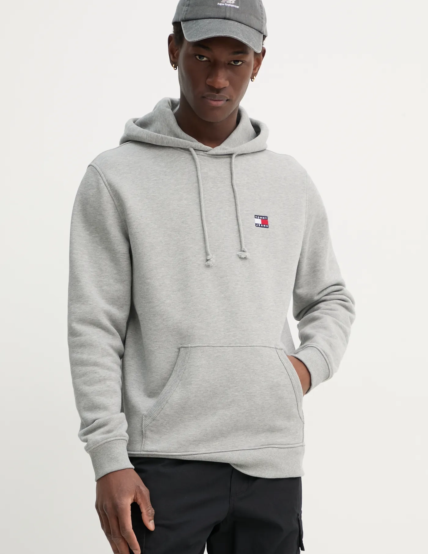 

Хлопковая толстовка Tommy Jeans, серый