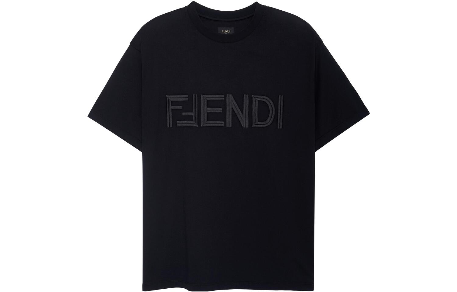 

Футболка FENDI с светоотражающим логотипом, черная