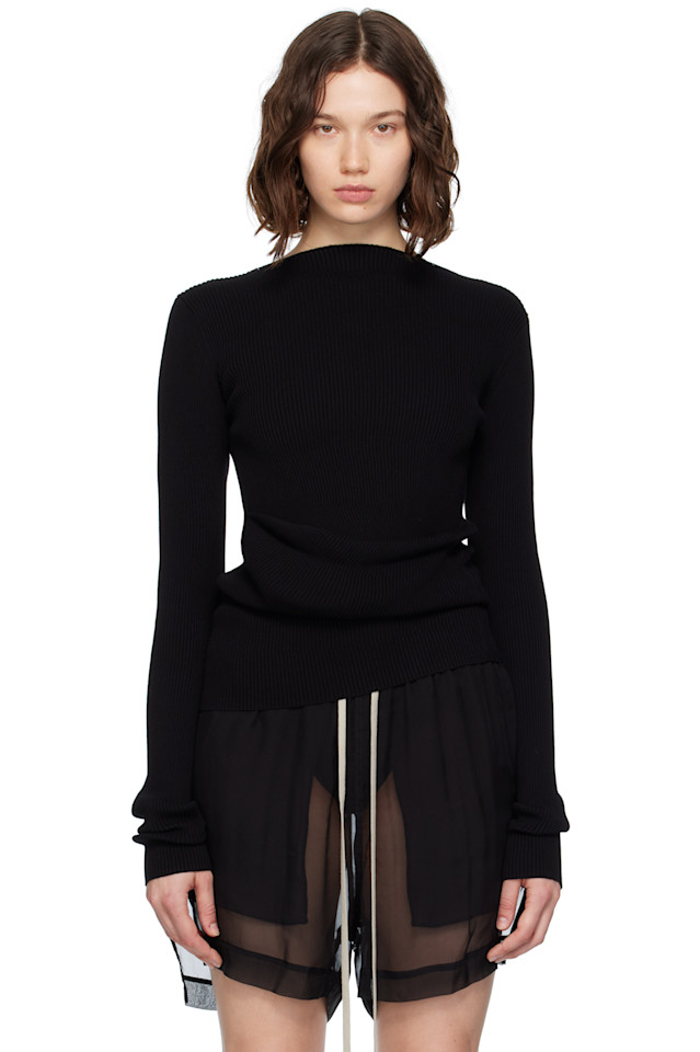 

Свитер в рубчик Concordians Babel Rick Owens, черный