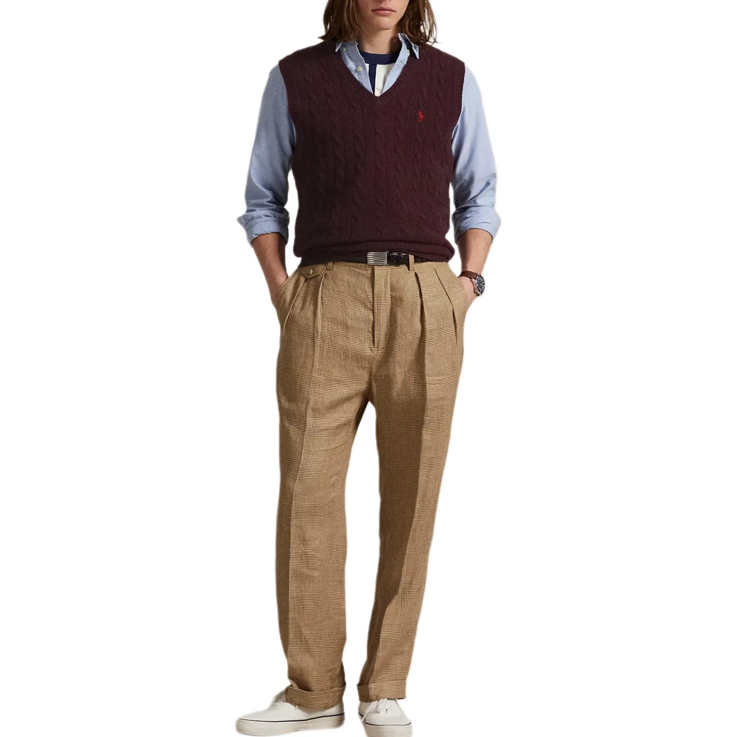 Жилет трикотажный Polo Ralph Lauren Aged Red Wine — фото 2