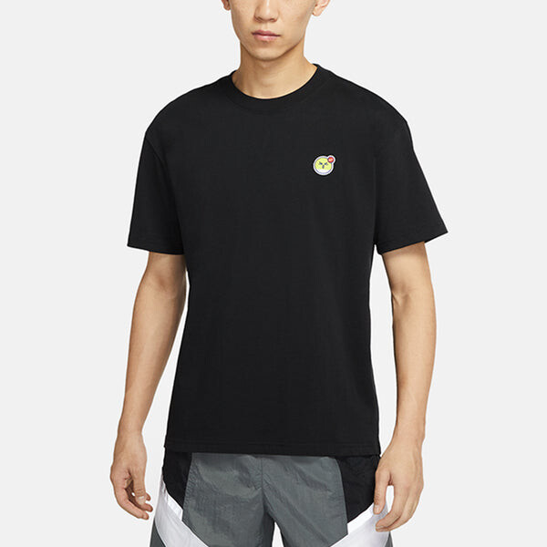 Футболка sportswear max 90 embroidered sports round neck short sleeve black Nike, черный — фото 4