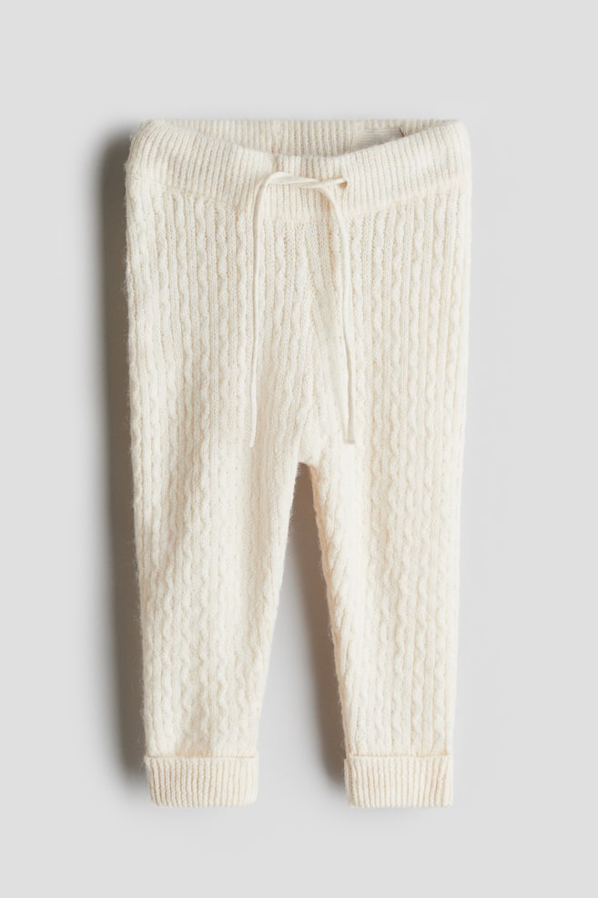 

Вязаные леггинсы H&M, бежевый