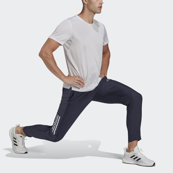 Футболка с круглым вырезом, пуловеры, однотонные, с коротким рукавом, Adidas, белый — фото 4