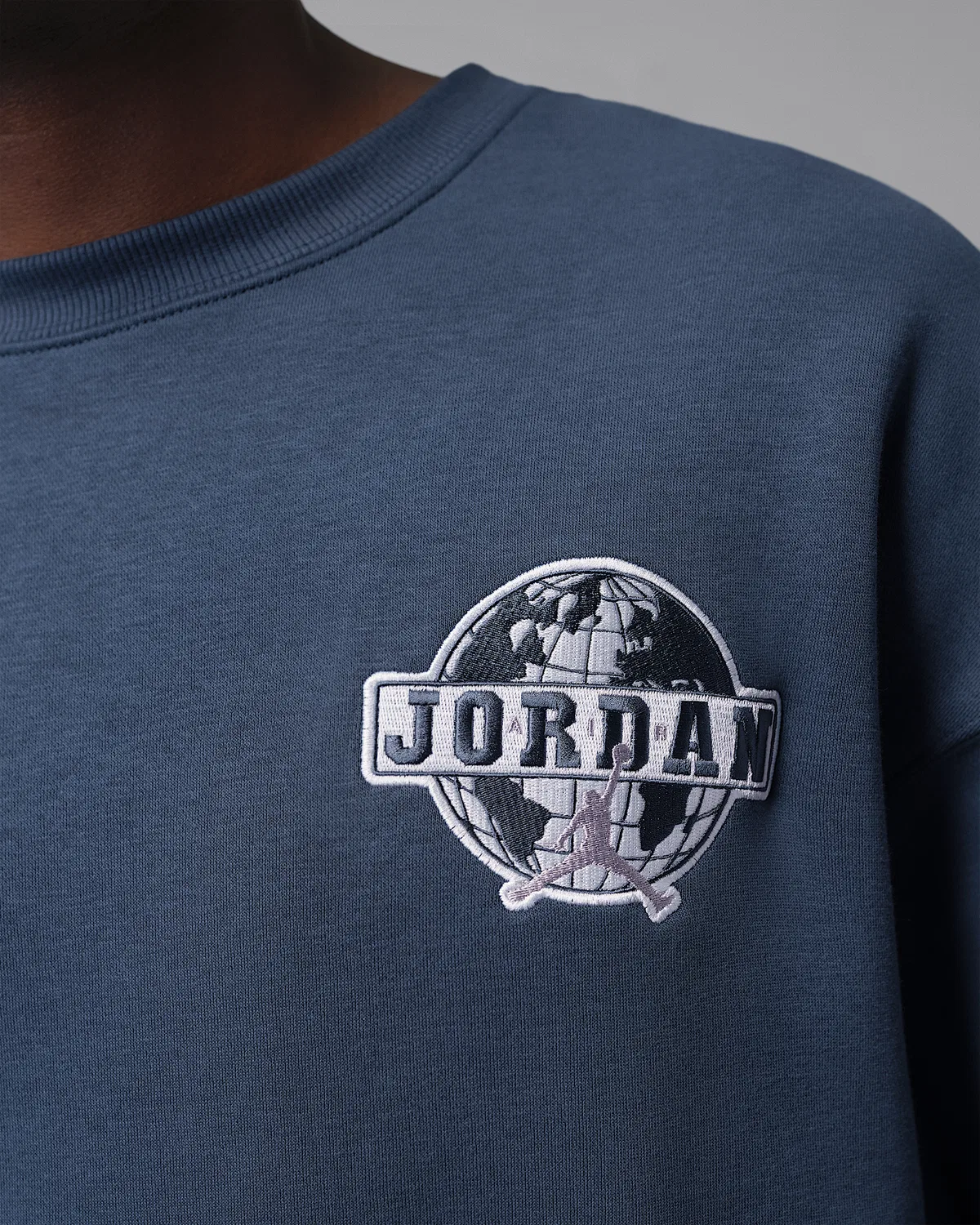 Мужская футболка с круглым вырезом Jordan Brooklyn, Squadron Blue/Aura — фото 4