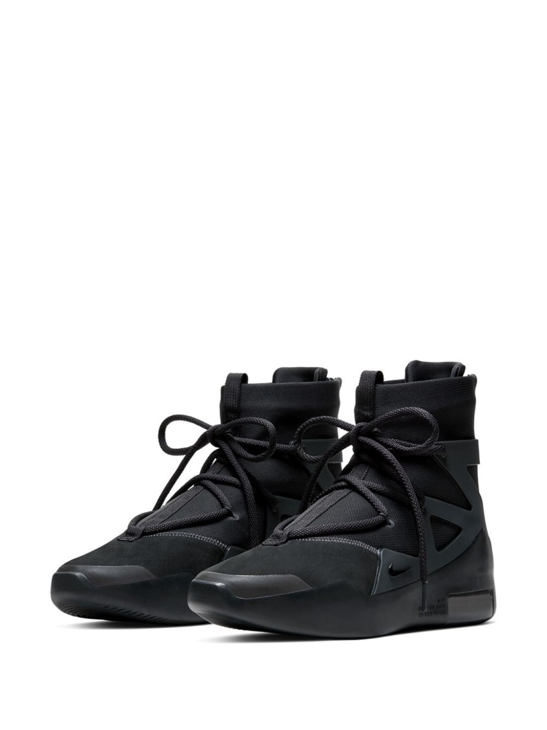 Кроссовки Air Fear Of God 1 Triple Black Nike, черный — фото 2