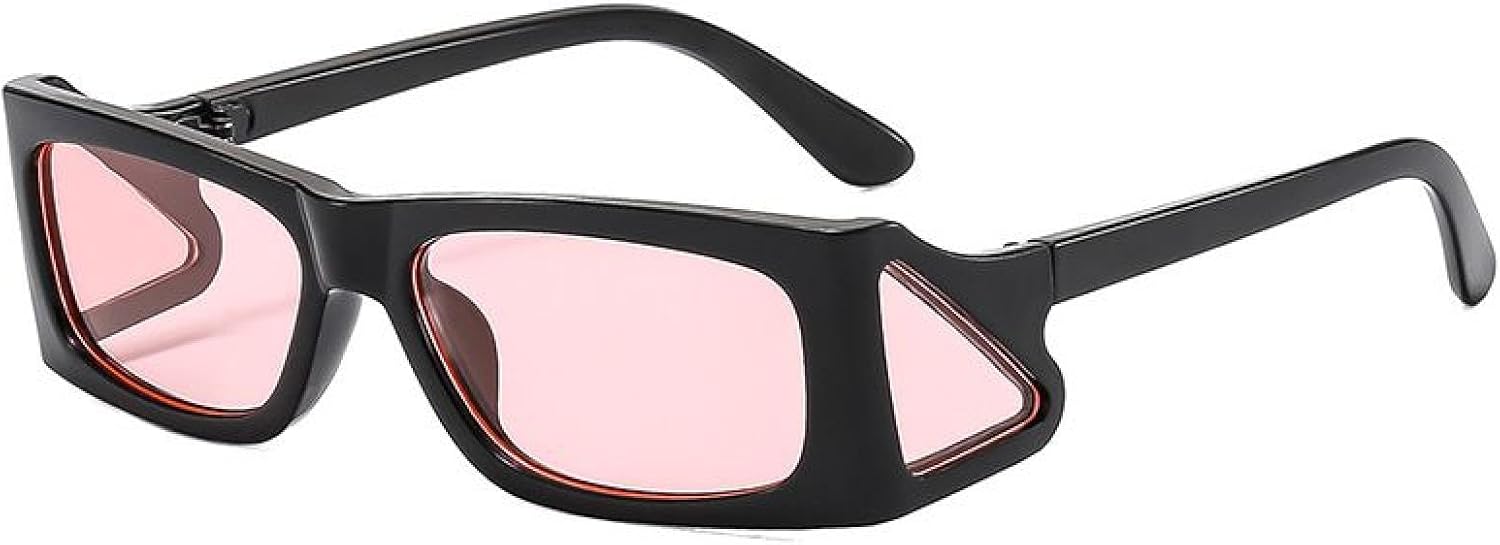 

Небольшие прямоугольные солнцезащитные очки в стиле панк для женщин и мужчин, роскошные, модные, с защитой от УФ-излучения UV400, для активного отдыха и путешествий TVTBBVV, C5blackpink