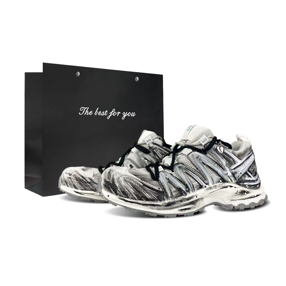 

SALOMON Кроссовки XA PRO 3D Cushioning Coverage Support Abrasion Resistant Lightweight Low top Outdoor Unisex Black White