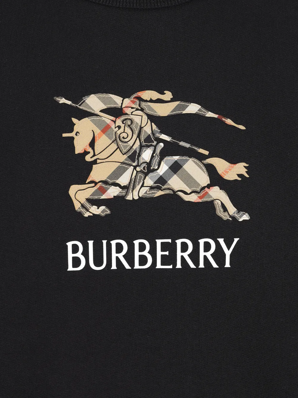 Свитер с принтом Burberry Kids, черный — фото 4