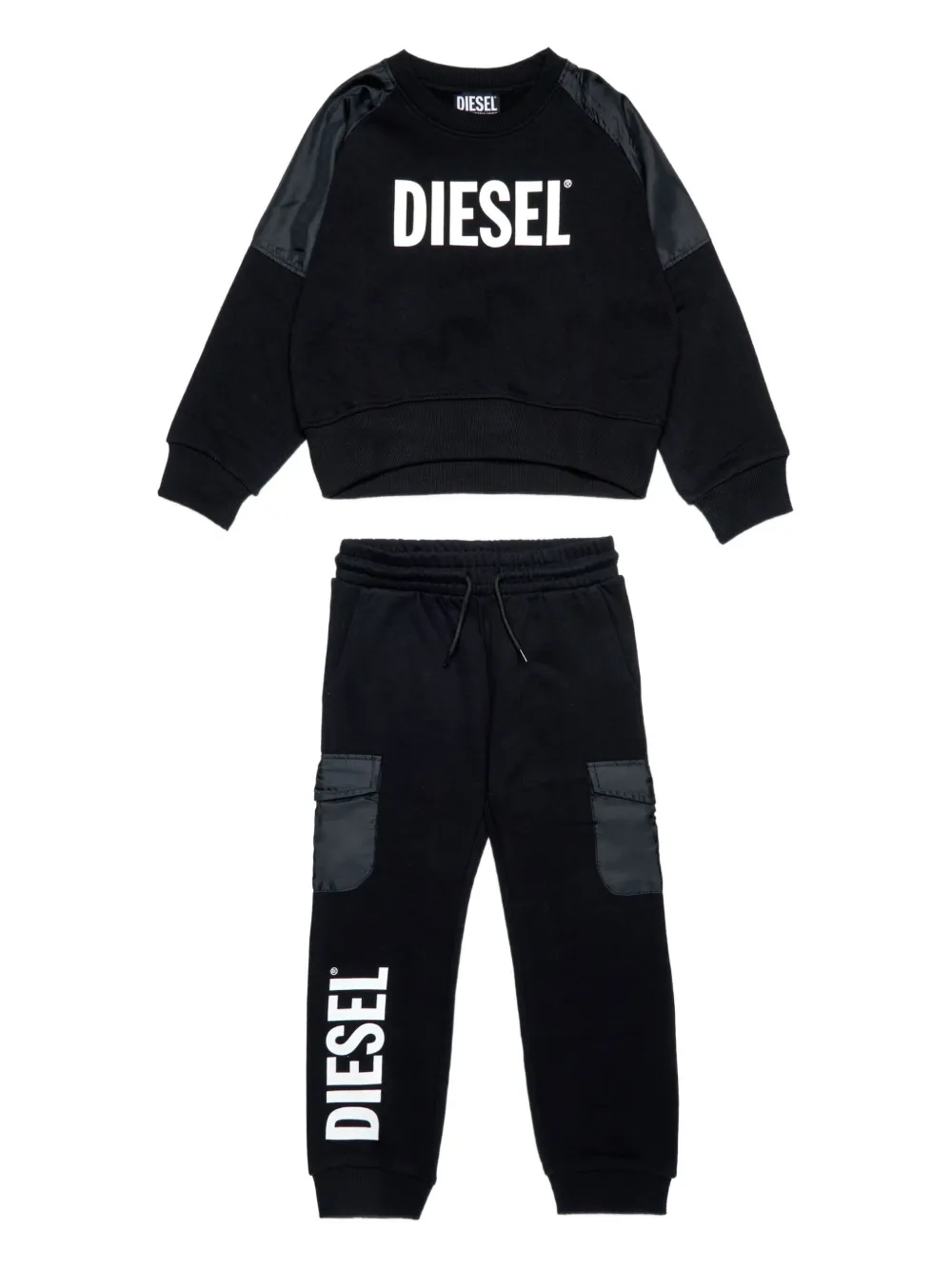 

Спортивный костюм с логотипом Diesel Kids, черный