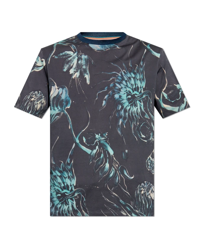 

Футболка с рисунком Paul Smith, синий