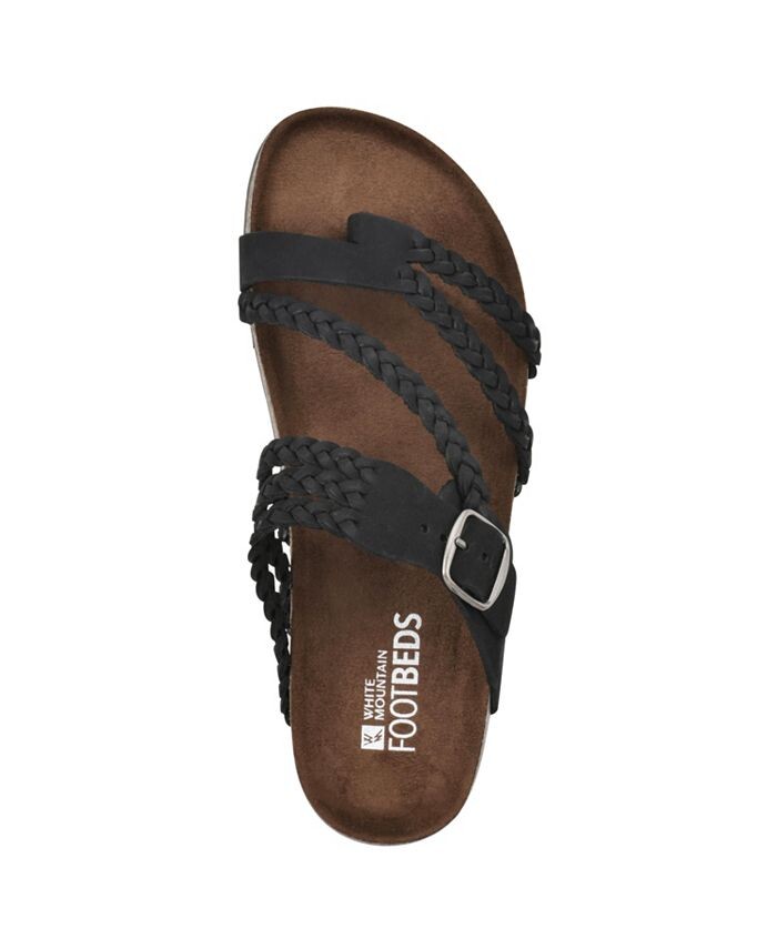 Женские сандалии Hayleigh на стельке White Mountain, цвет Black, Nubuck — фото 4