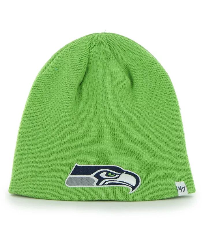 

Мужская неоново-зеленая вязаная шапка Seattle Seahawks с логотипом Secondary '47 Brand