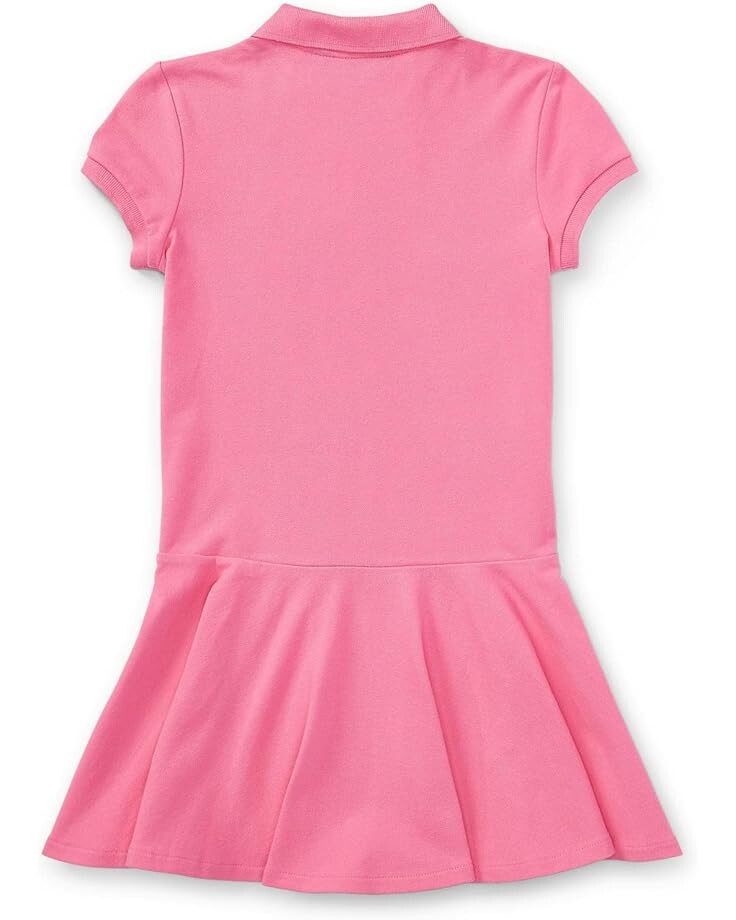 Платье Polo Ralph Lauren Kids Short-Sleeve Polo Dress, цвет Baja Pink — фото 2