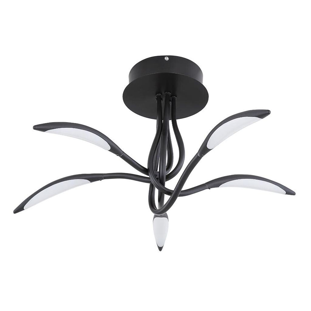 

Потолочный светодиодный светильник, изогнутый, черный, Г 68 см Globo Lighting