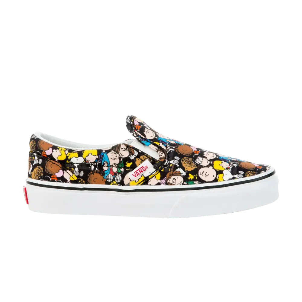 Детские слипоны Peanuts x Classic Vans, мультиколор