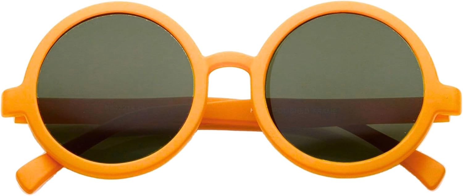 

Модные круглые ретро-солнцезащитные очки zeroUV для женщин, защита от ультрафиолета UV400, винтажная оправа из рогового стекла, нейтральные линзы, диаметр 52 мм (матовый оранжевый/зеленый), Matteorange/Green