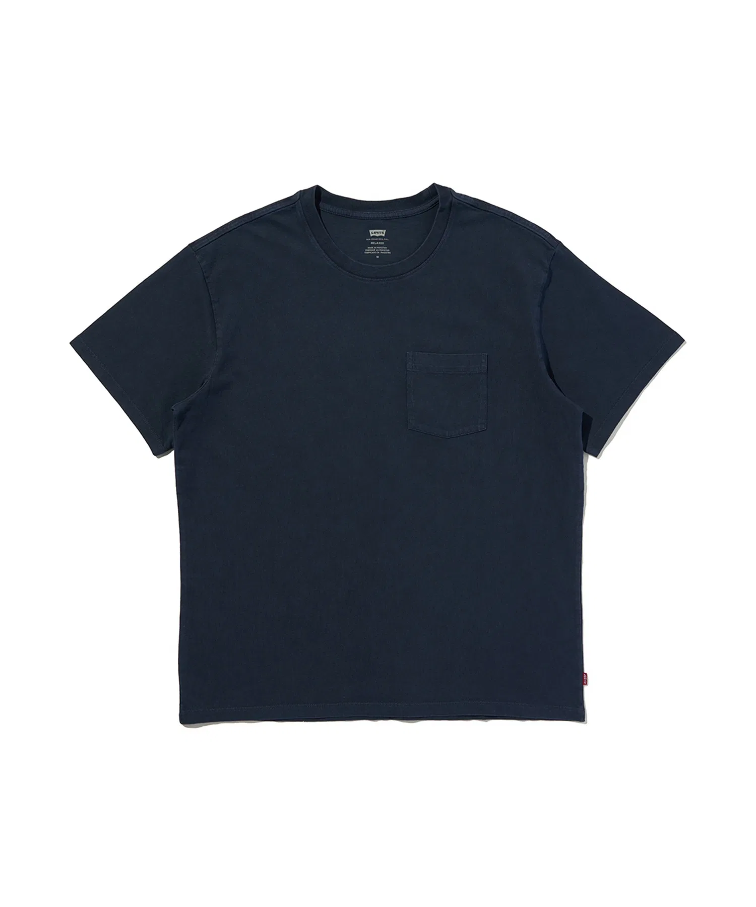 Мужская футболка Levi's Essential с карманом тёмно-синяя — фото 4